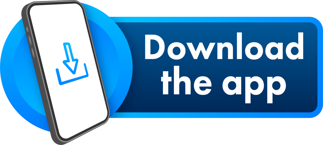 Download page of the mobile app. Empty screen smartphone for you app. Download app. Vector stock illustration